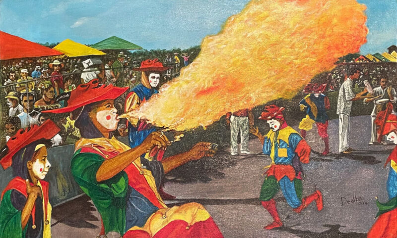 Danza del Diablo Arlequín en La Vía 40